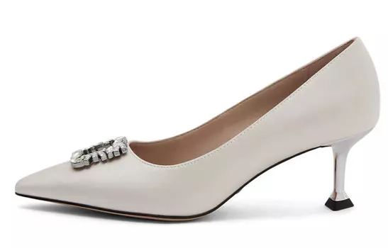 Высокие каблуки женские белые Charles&Keith