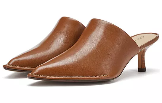 Высокие каблуки женские загар Clarks
