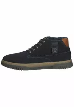 Высокие кеды bugatti, цвет dark blue