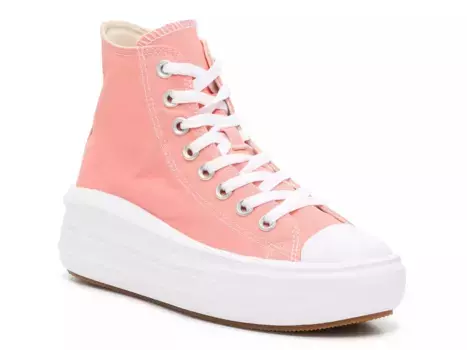 Высокие кеды Converse Chuck Taylor All Star Move — женские, коралловые