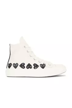 Высокие кеды Converse Multi Heart Comme Des Garcons Play, бежевый