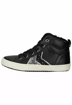 Высокие кеды Geox, schwarz dk silver