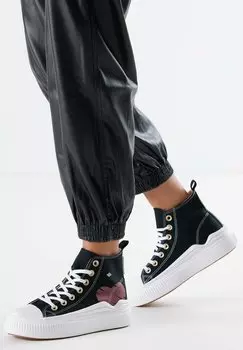 Высокие кеды Kaya Flow Mid British Knights, цвет black burgundy
