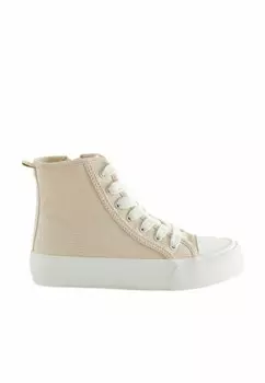 Высокие кеды Next, цвет neutral cream