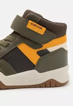 Высокие кеды PERTH BOY Geox, зеленый