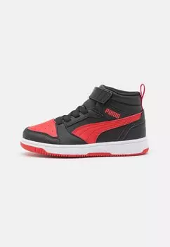 Высокие кеды Rebound V6 Mid Unisex Puma, цвет black/for all time red