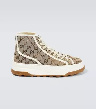 Высокие кеды с логотипом GG Gucci, разноцветный