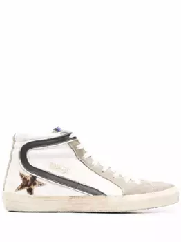 Высокие кеды Slide GOLDEN GOOSE, белый