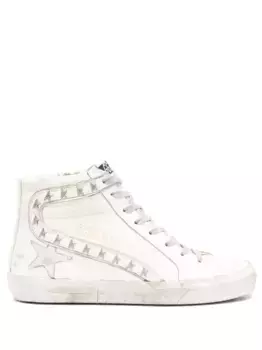 Высокие кеды Slide GOLDEN GOOSE, белый