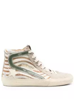 Высокие кеды Slide GOLDEN GOOSE, нейтральный