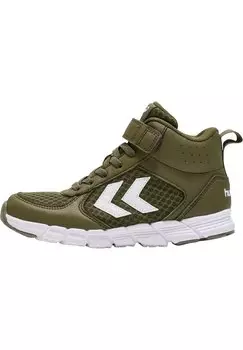 Высокие кеды SPEED MID JR Hummel, цвет dark olive