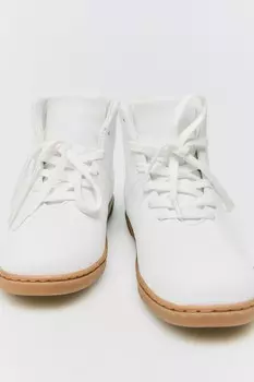 Высокие кроссовки boxer ZARA, белый