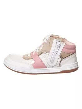 Высокие кроссовки Clarks Leder-Sneakers Fawn Peak, цвет Wei/Beige/Rosa