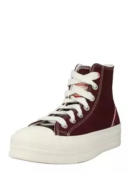 Высокие кроссовки Converse, красный/бордо