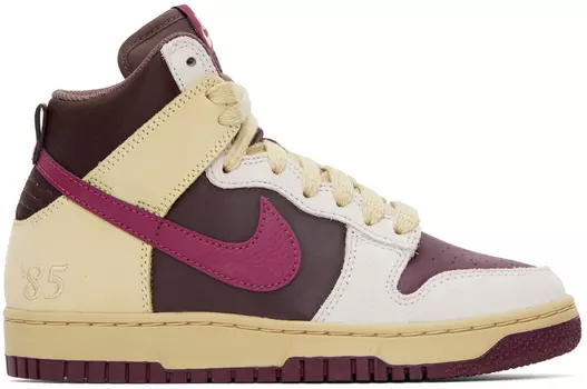 Высокие кроссовки Dunk 1985 Off-White и Burgundy Nike
