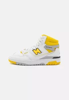 Высокие кроссовки New Balance, белый/желтый