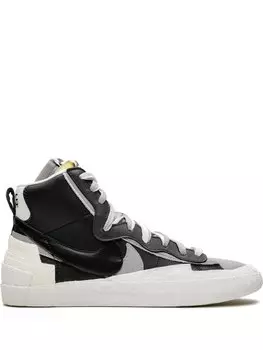 Высокие кроссовки x Sacai Blazer Mid Nike, черный