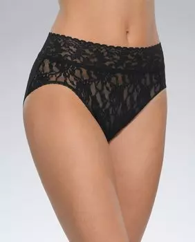 Высокие кружевные трусики Hanky Panky, черный