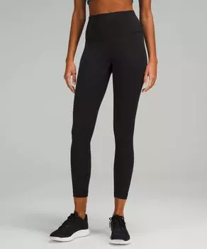 Высокие леггинсы Wunder Train Lululemon, черный