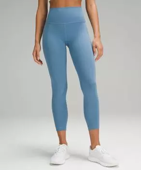 Высокие леггинсы Wunder Train Lululemon, синий
