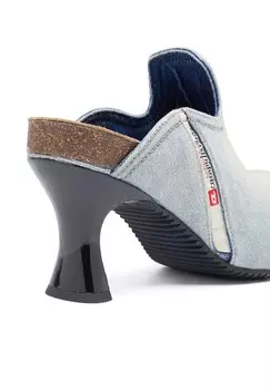 Высокие мюли Diesel, синие
