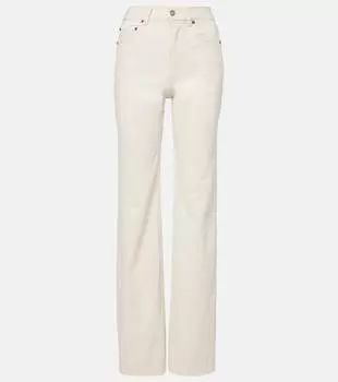 Высокие расклешенные джинсы Saint Laurent, Almond Milk