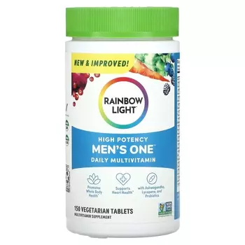 Высокоэффективные мультивитамины Rainbow Light для мужчин на один день, 150 вегетарианских таблеток