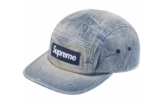 Кепка Supreme с эффектом потертости, синий