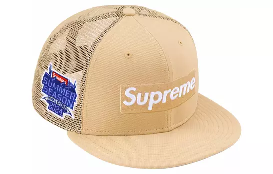 Кепка Supreme с сеточкой, бежевый