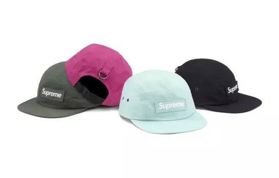 Кепка Supreme Waxed Cotton, черный