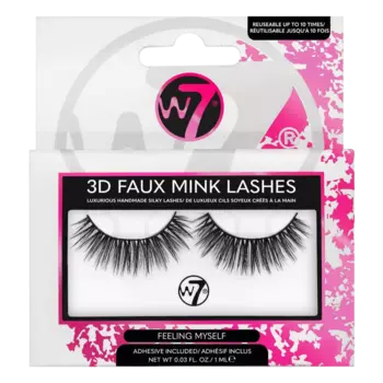 W7 3D Faux Mink Накладные ресницы Feeling Myself, 2 шт/уп.