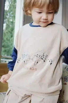 WALLY SEATSHIRT GOTS детская толстовка Konges Sljd, бежевый