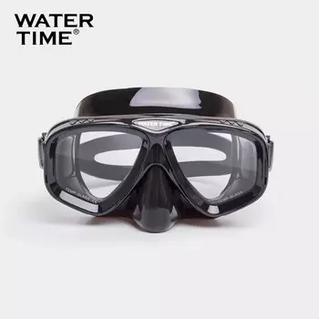 WATERTIME/Shui Chuan, очки для дайвинга, маска для подводного плавания, оборудование для взрослых, защита носа, маска лягушки, черная