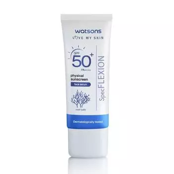 Watsons Физическая солнцезащитная сыворотка для лица SPF50+ Pa++++ 30 мл, White