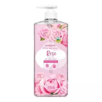 Watsons Гель-гель для душа Love My Skin с ароматом розы, 700 мл, Pink