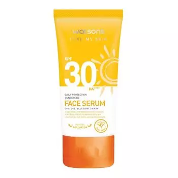 Watsons Солнцезащитная сыворотка для лица Love My Skin Daily Protection SPF30 50 мл, White