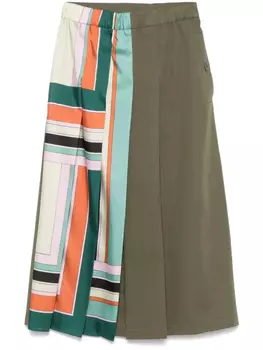 Weekend Max Mara юбка миди Lallo, зеленый