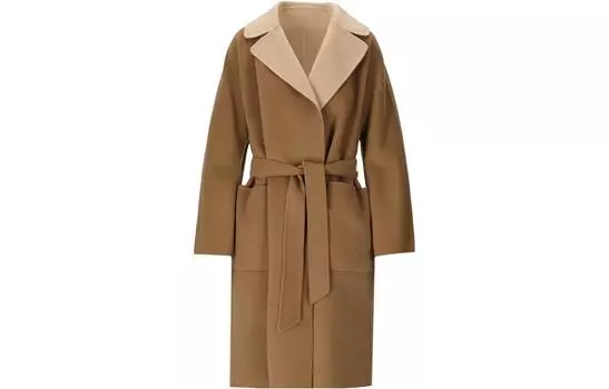 WEEKEND MaxMara Пальто женское бежевое