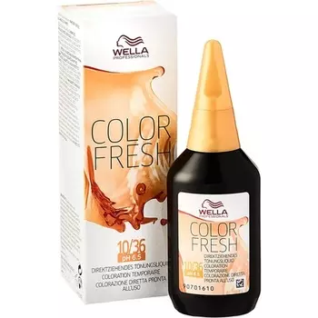 Wella Color Fresh Shine Тинт 10/36 Светло-русый Золотистый Фиолетовый 75мл