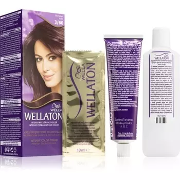 Wella Интенсивная стойкая краска для волос Wellaton с аргановым маслом - 3/66 сине-фиолетовый, 1 шт.