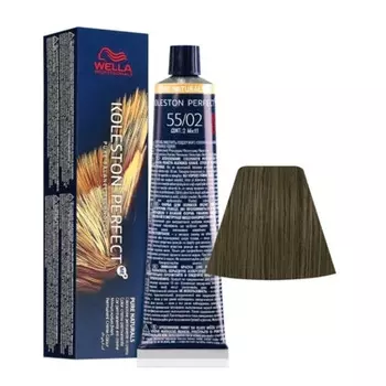 Wella Koleston Perfect Me+ 55/02 Матовый натуральный интенсивный светло-коричневый 60 мл