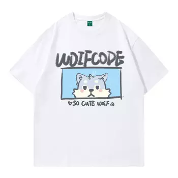 Wolf Code Футболка унисекс, Белый
