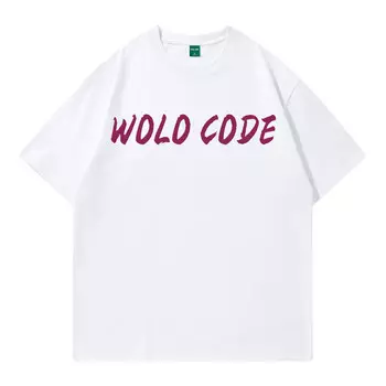 Wolf Code Мужская футболка, Черный