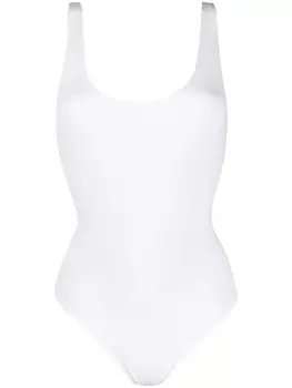 Wolford боди в рубчик, белый
