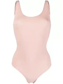 Wolford боди в рубчик, розовый
