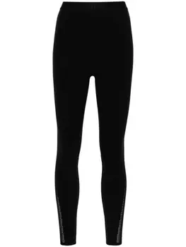 Wolford легинсы с логотипом, черный