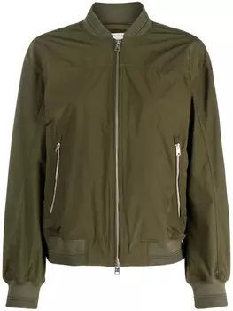 Woolrich бомбер Summer на молнии, зеленый