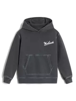 Woolrich хлопковое худи, серый