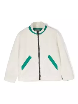 Woolrich Kids бомбер на молнии, белый