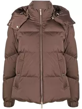 Woolrich короткий пуховик Alsea, коричневый